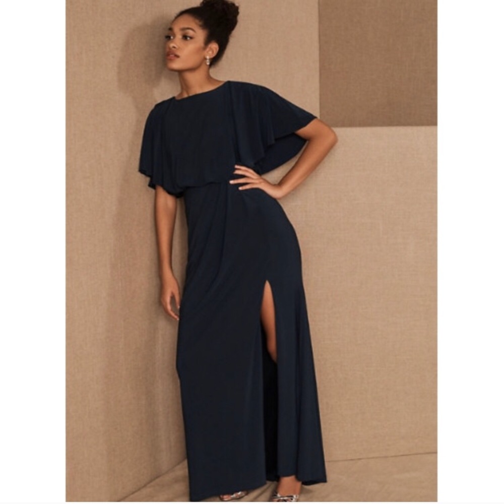 BHLDN Floor Length Lena Gown Anthropologie